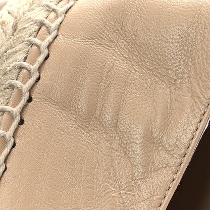 Chanel Lambskin CC Espadrilles 38 Beige Black 11 of 12