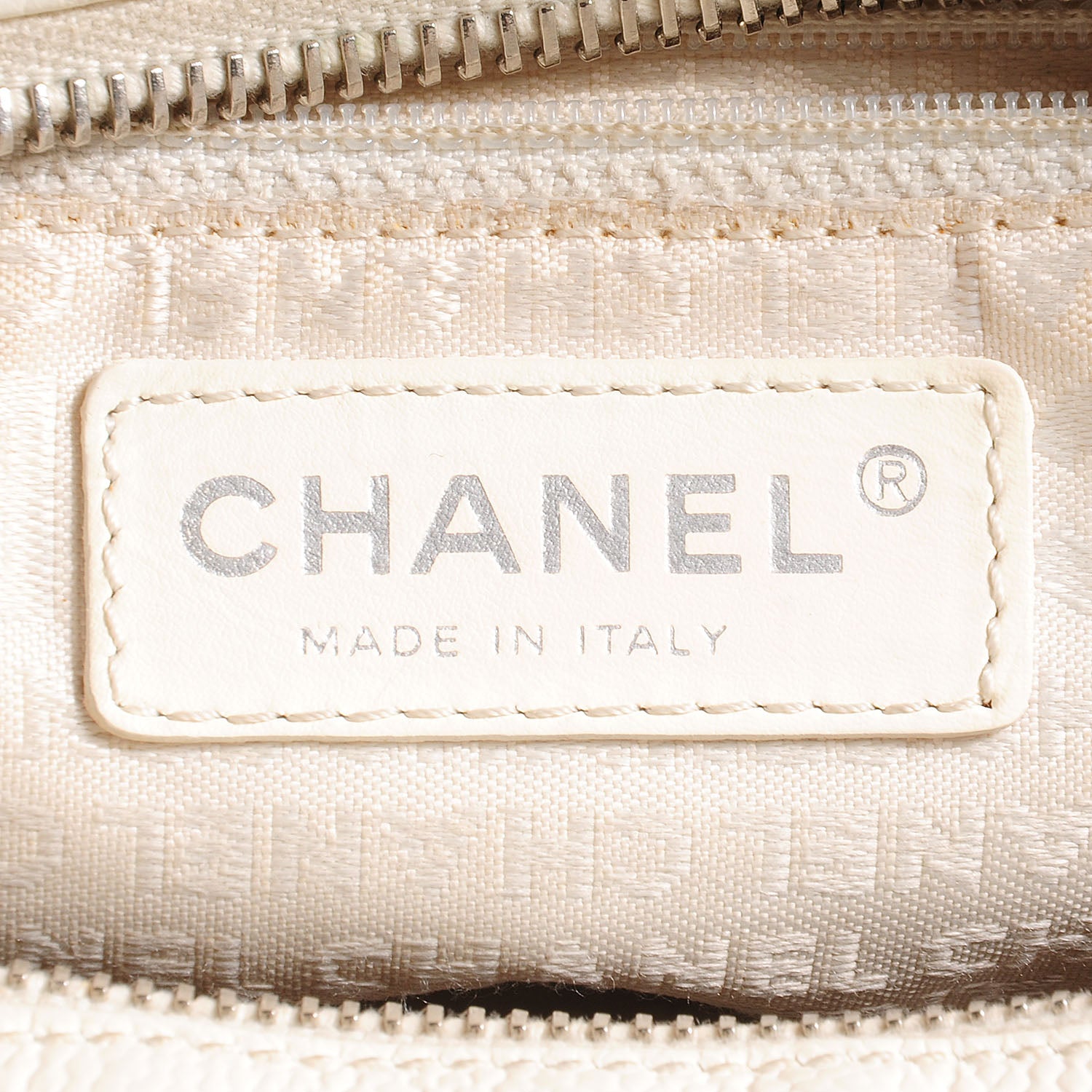 Chanel Leather Perforated Bowler White 6 of 7