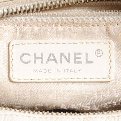Chanel Leather Perforated Bowler White 6 of 7