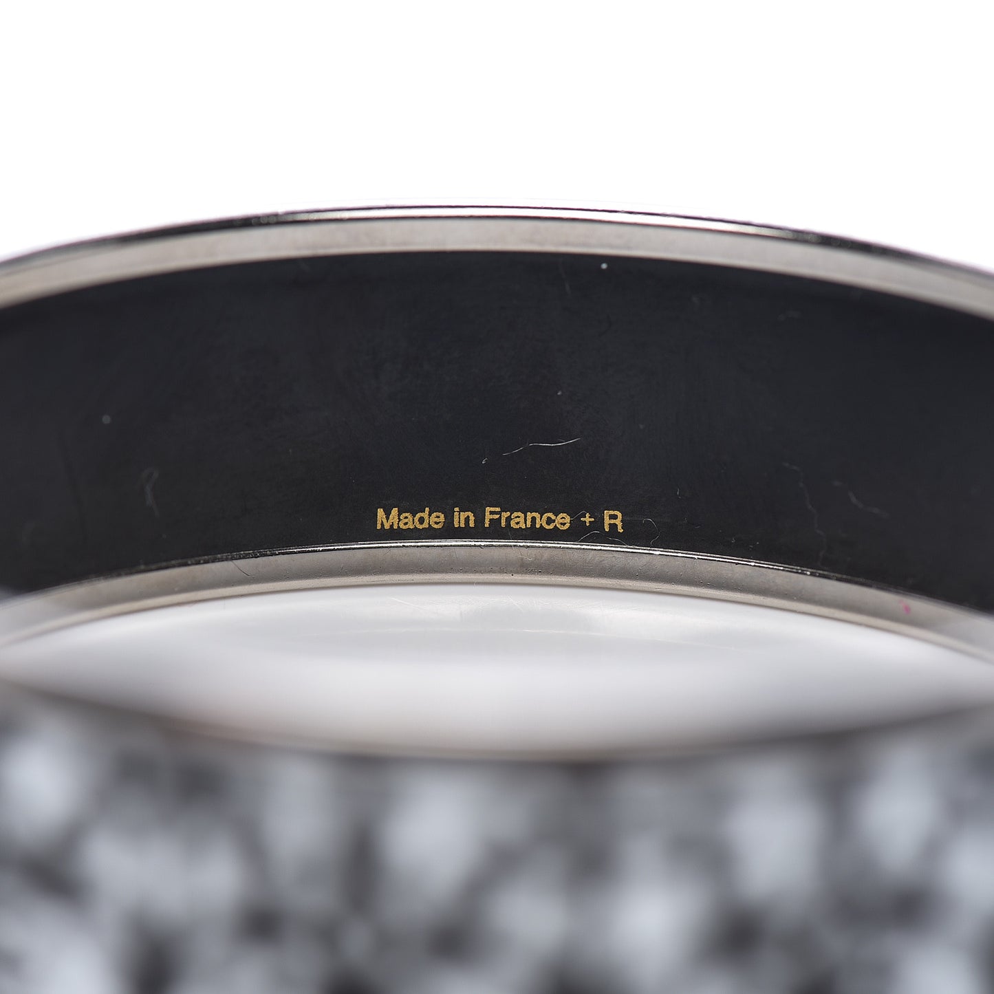 Enamel Printed Wide Balcons du Guadalquivir Bracelet 65 Black
