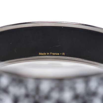 Hermes Enamel Printed Wide Balcons du Guadalquivir Bracelet 65 Black 4 of 4
