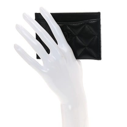 Chanel Lambskin Quilted Card Holder So Black 2 of 10