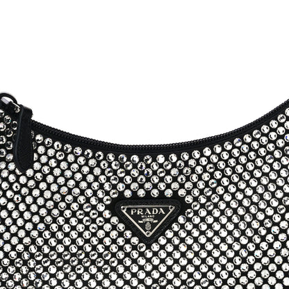 Prada Satin Crystal Mini Re-Edition 2000 Bag Cristal 8 of 13