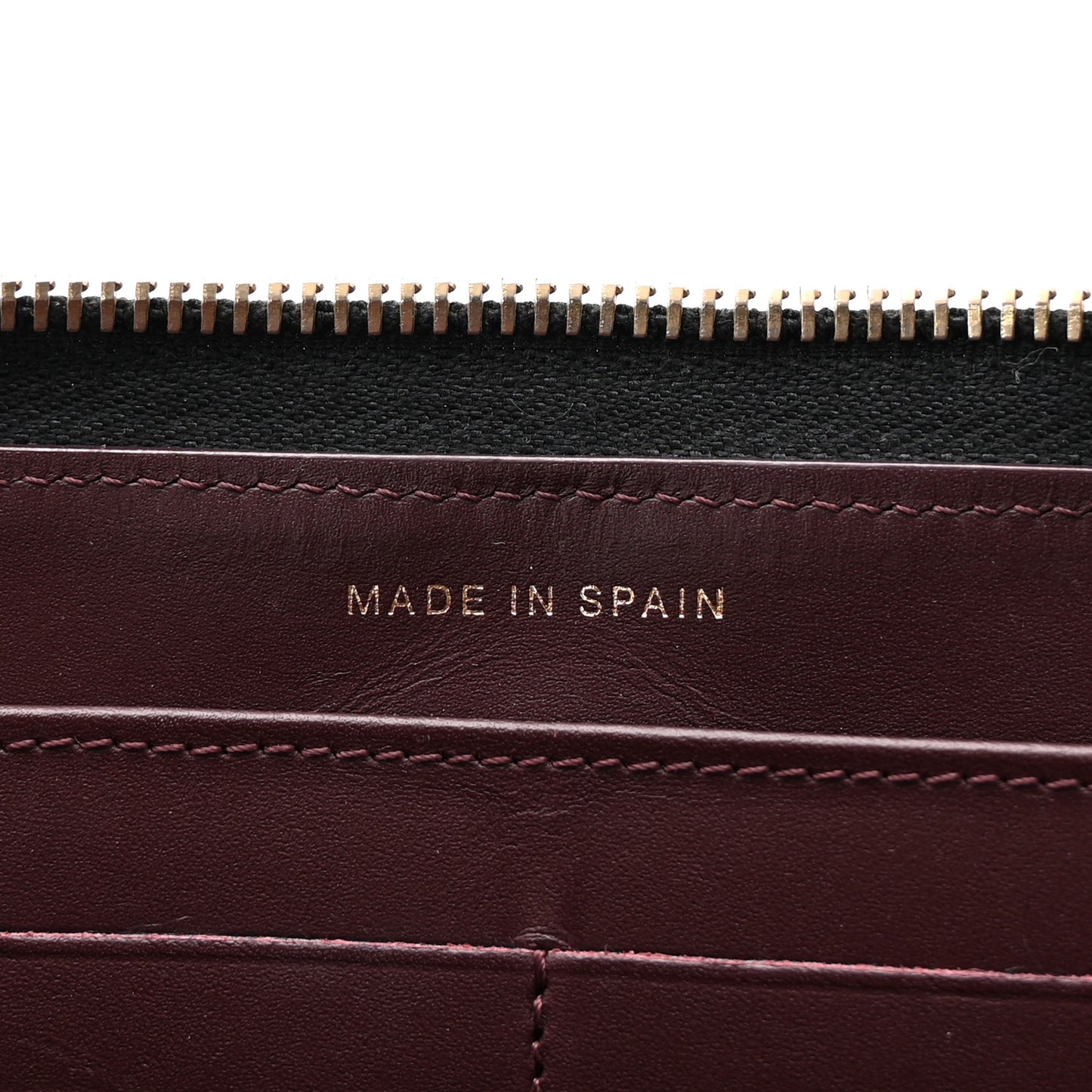 Caviar Quilted Large Gusset Zip Around Wallet Black