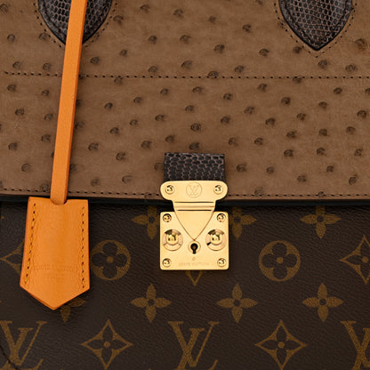 Louis Vuitton Monogram Ostrich Lizard Majestueux PM Yellow 7 of 10