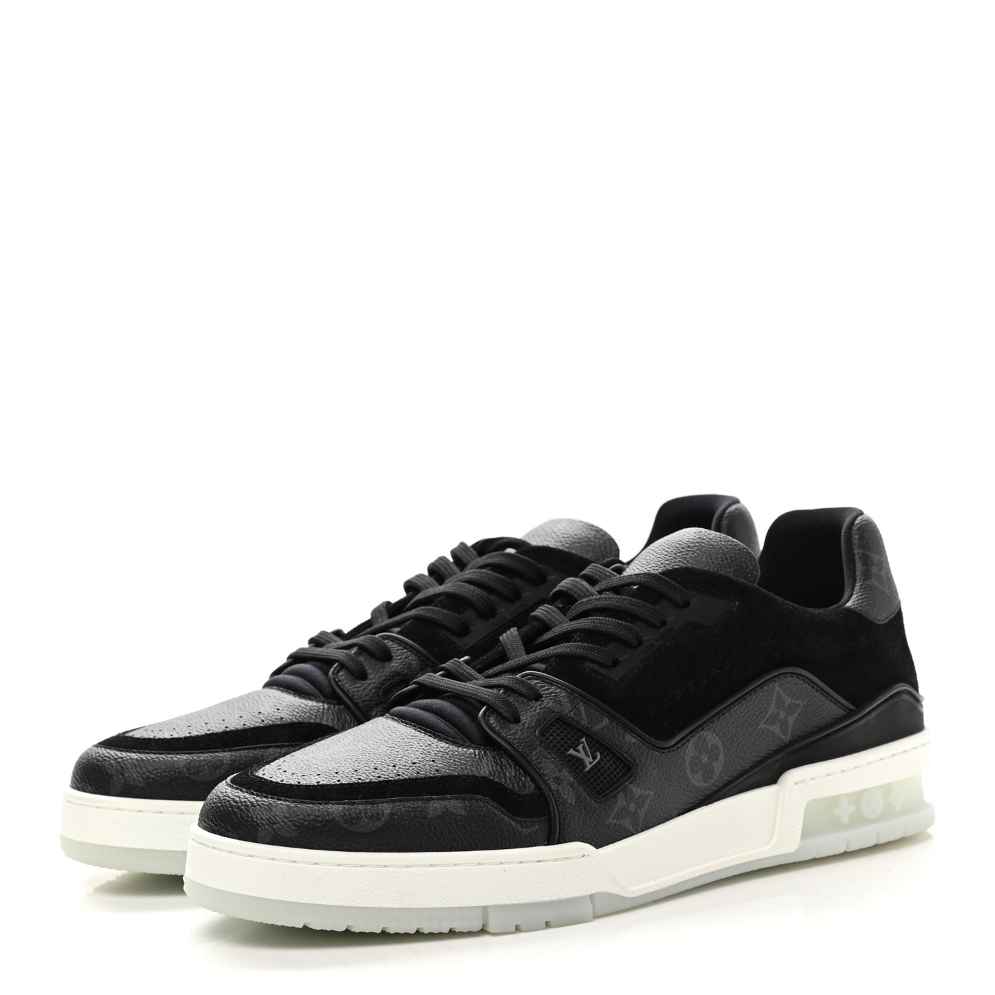 Monogram Eclipse Mens LV Trainer Sneakers 9 Black