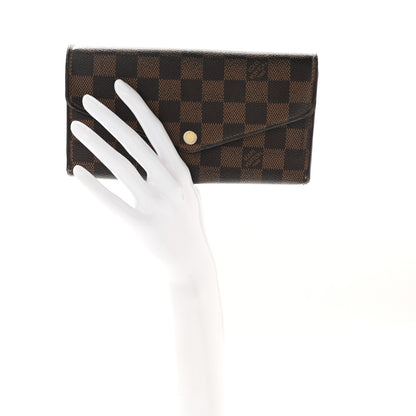 Louis Vuitton Damier Ebene Sarah Wallet NM 2 of 11