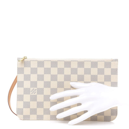 Louis Vuitton Damier Azur Neverfull MM GM Pochette 2 of 9