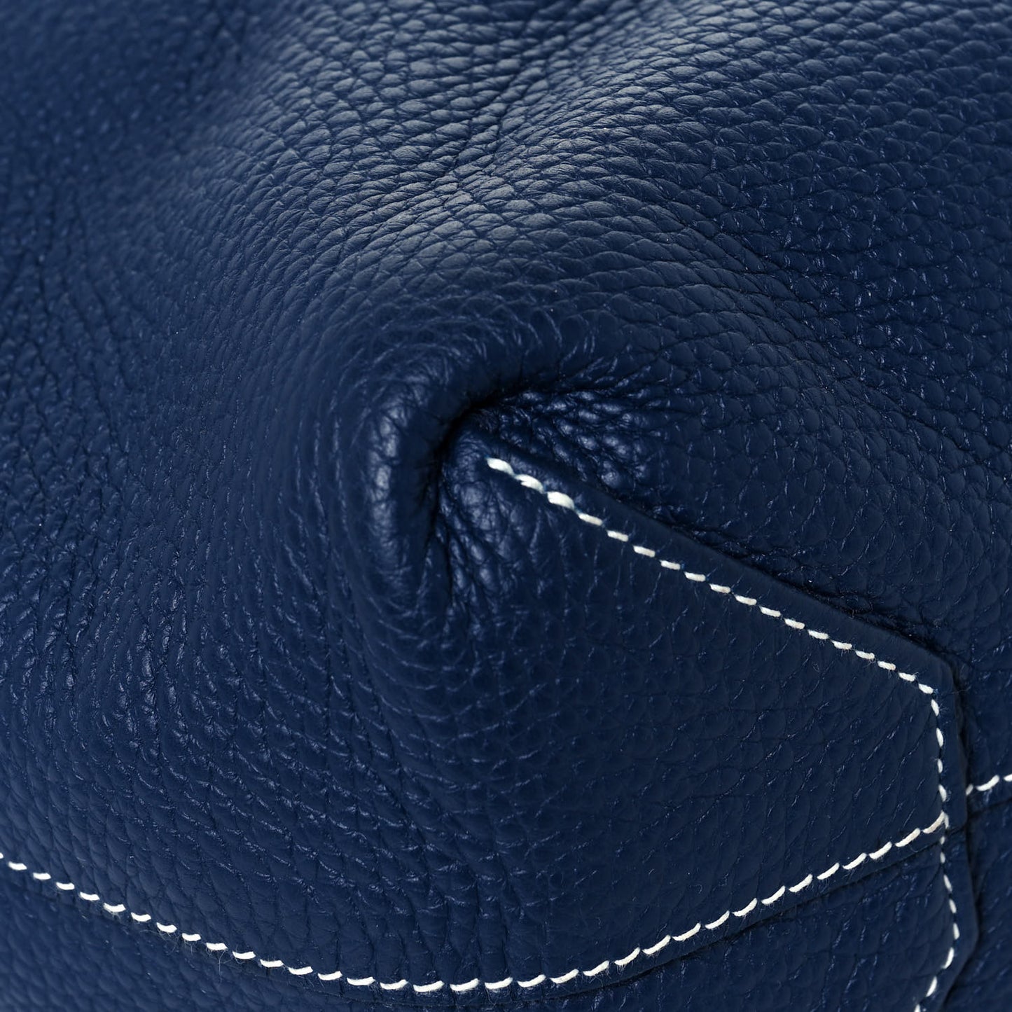 Taurillon Clemence Double Sens 36 Reversible Tote Bleu Sapphire Izmir