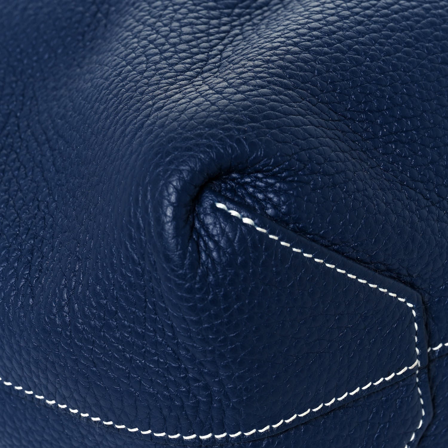 Hermes Taurillon Clemence Double Sens 36 Reversible Tote Bleu Sapphire Izmir 10 of 22