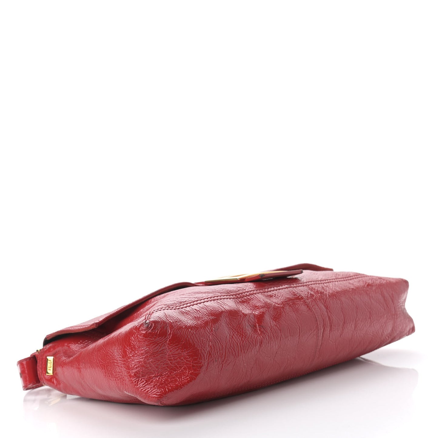 Vitello Naplak Large Convertible Baguette Rosso