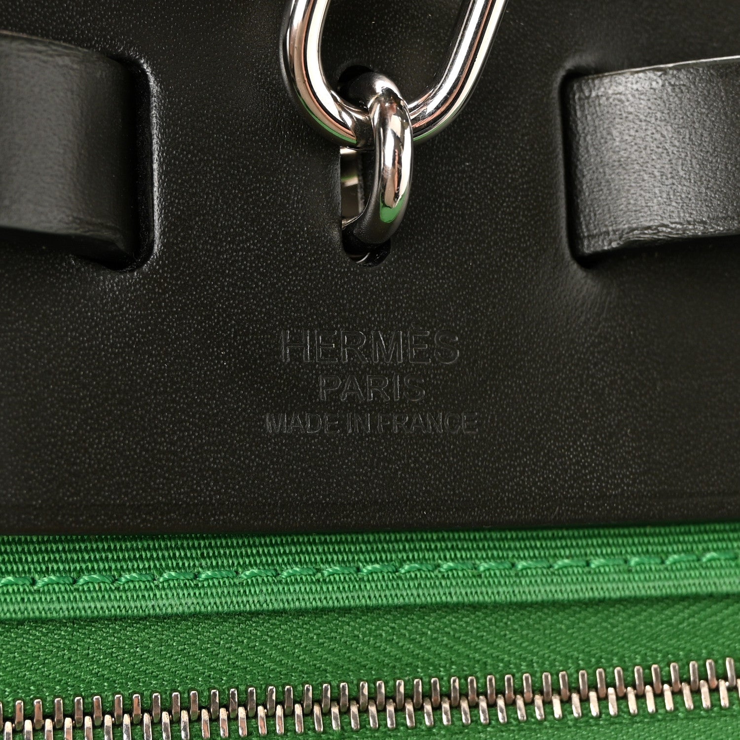 Hermes Vache Hunter Toile Herbag Zip 31 PM Bambou Kaki 6 of 10