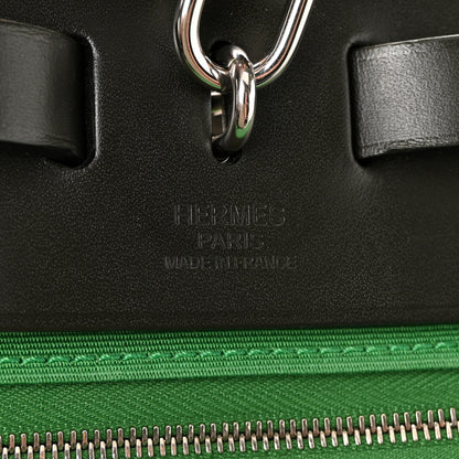 Hermes Vache Hunter Toile Herbag Zip 31 PM Bambou Kaki 6 of 10