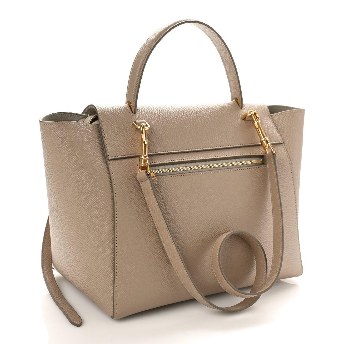 Grained Calfskin Mini Belt Bag Light Taupe