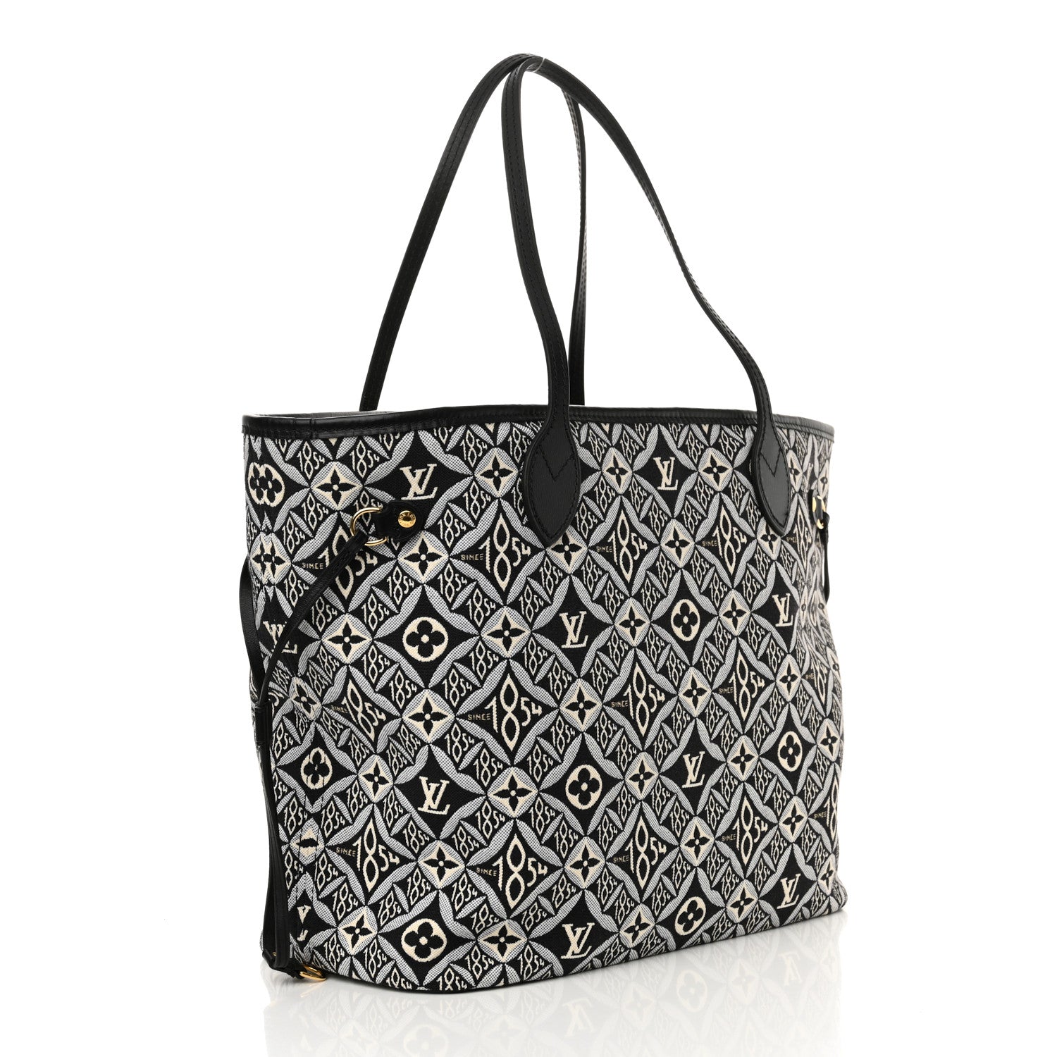Louis Vuitton Jacquard Since 1854 Neverfull MM Grey 4 of 11