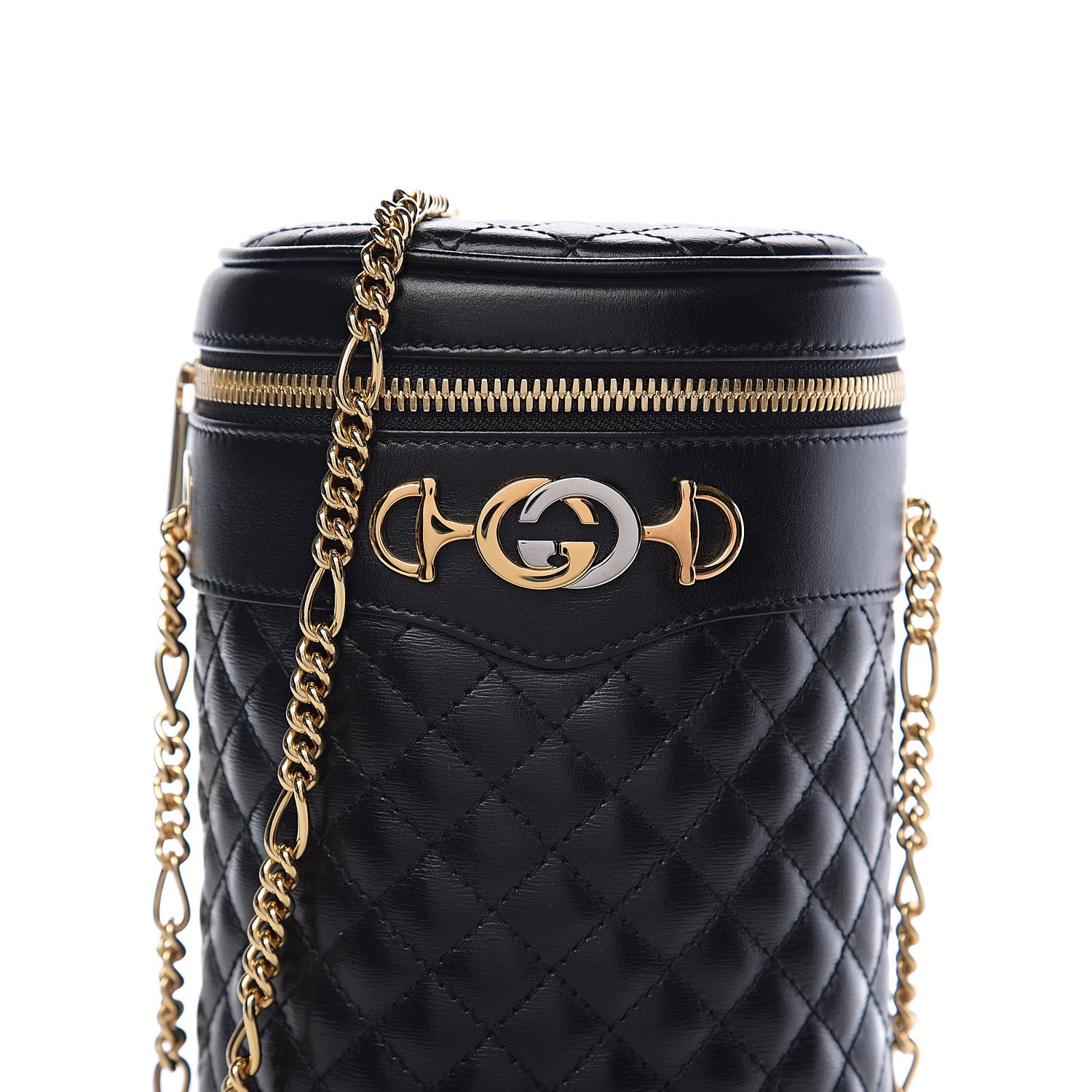 Gucci Calfskin Trapuntata Zumi Belt Bag Black 7 of 9