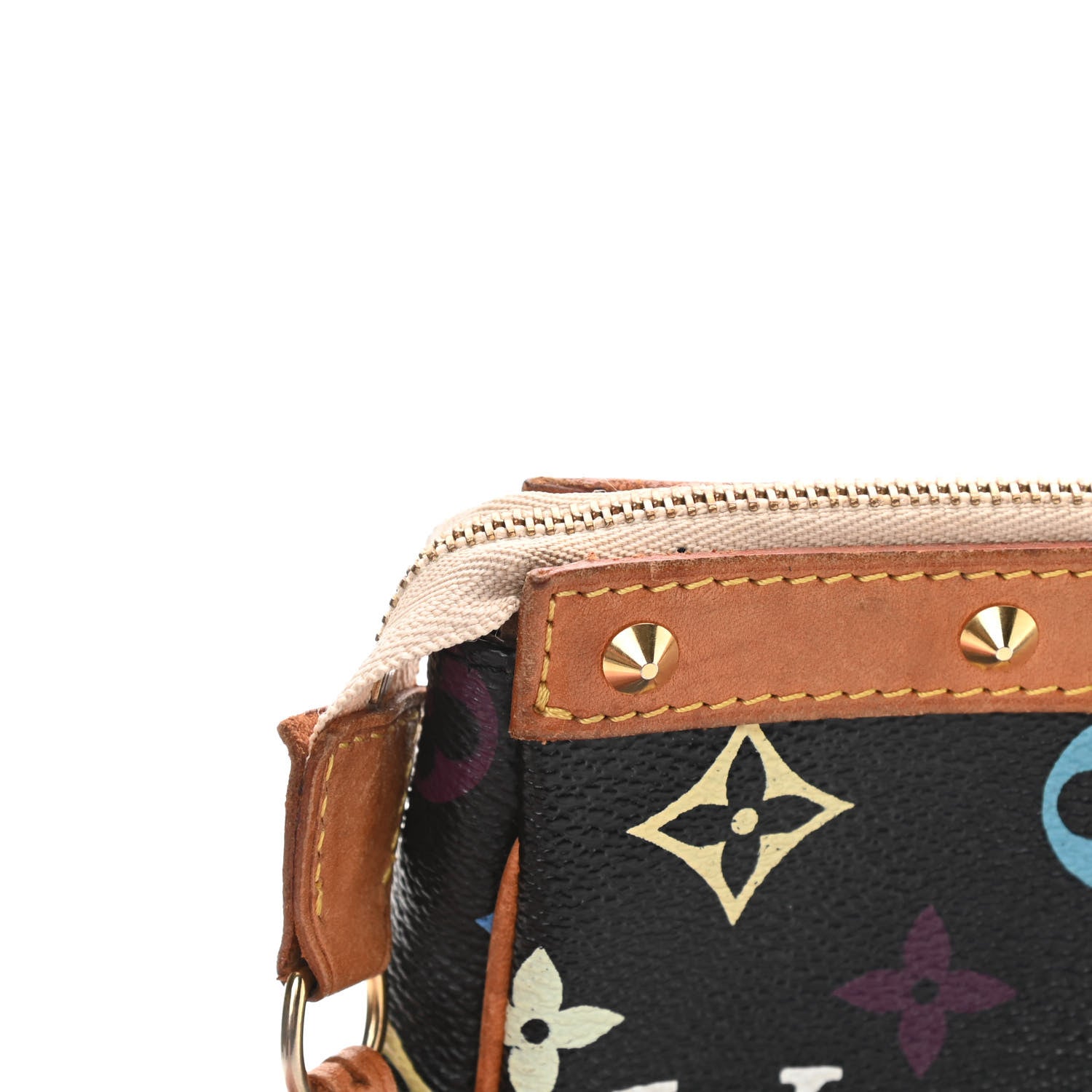 Louis Vuitton Monogram Multicolor Pochette Accessories Black 14 of 16