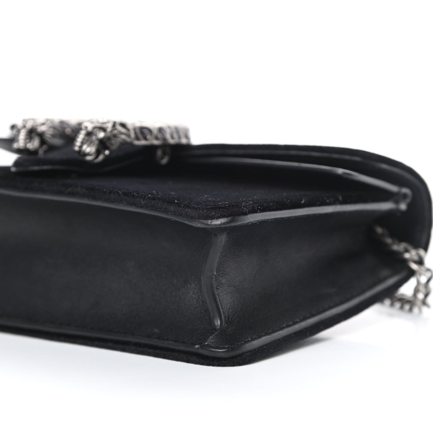 Velvet Super Mini Dionysus Shoulder Bag Black