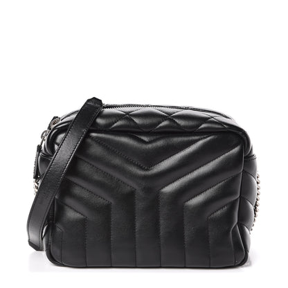 Saint Laurent Calfskin Y Quilted Monogram Small Loulou Bowling Bag Black 1 of 9