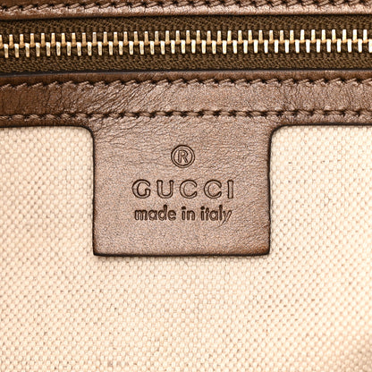 Gucci Metallic Guccissima Heart Bit Charm Dome Satchel Bronze 6 of 13