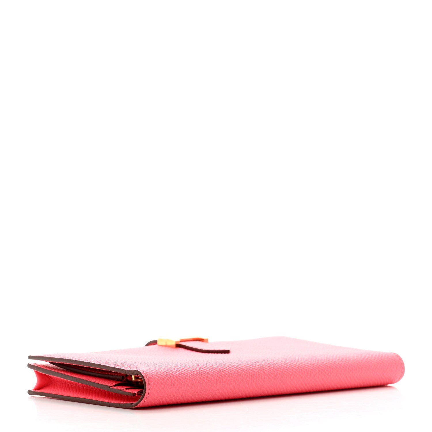 Hermes Epsom Bearn Gusset Wallet Rose Extreme 4 of 8