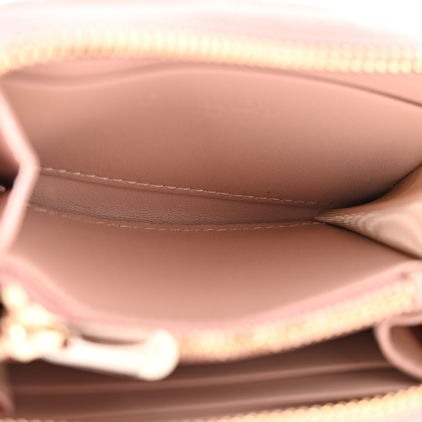 Lambskin Cannage Small Lady Dior Voyageur Coin Purse Rose Des Vents