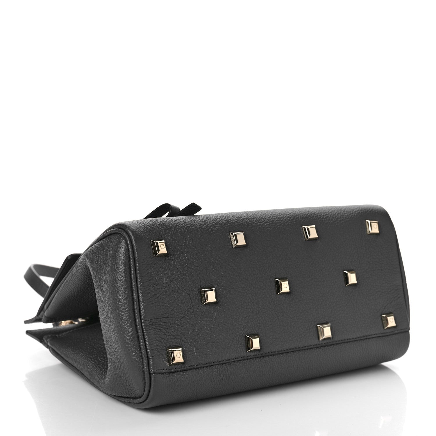 Salvatore Ferragamo Hammered Calfskin Studio Bag 4 of 8