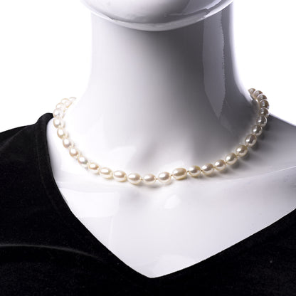 Tiffany Sterling Silver Pearl Strand Twist Clasp Necklace 16" 2 of 6