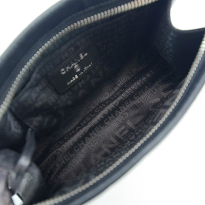 Chanel Lambskin Precious Symbols Cosmetic Bag Black 8 of 9