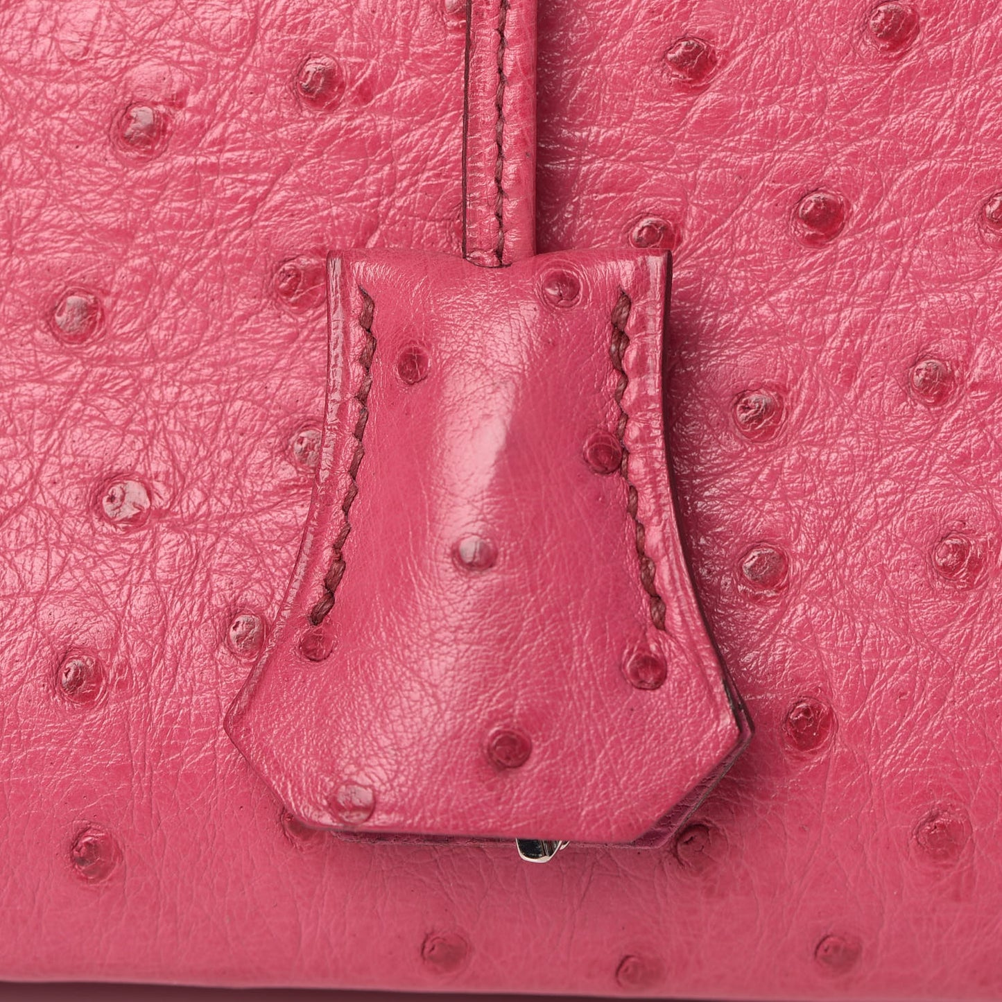 Ostrich Birkin 35 Fuchsia