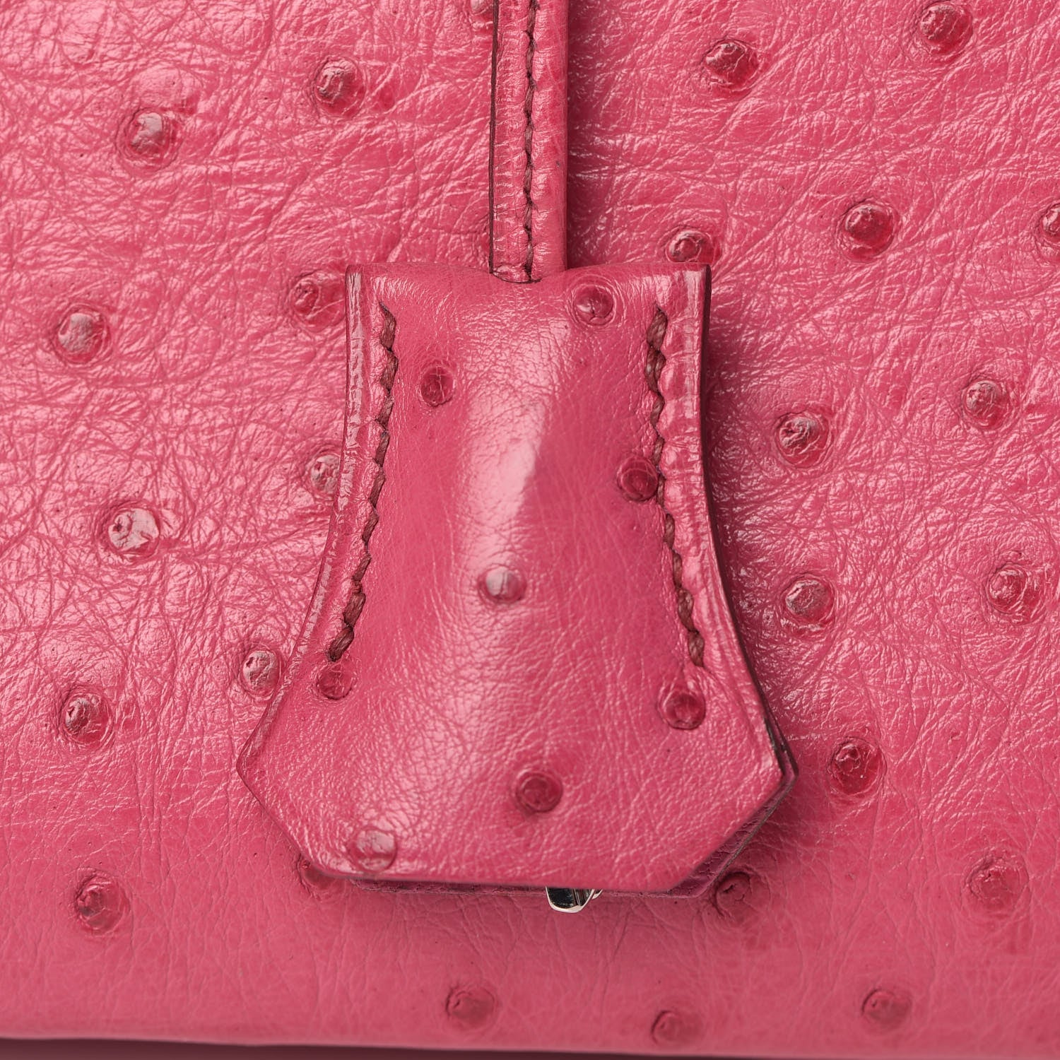 Hermes Ostrich Birkin 35 Fuchsia 35 of 43