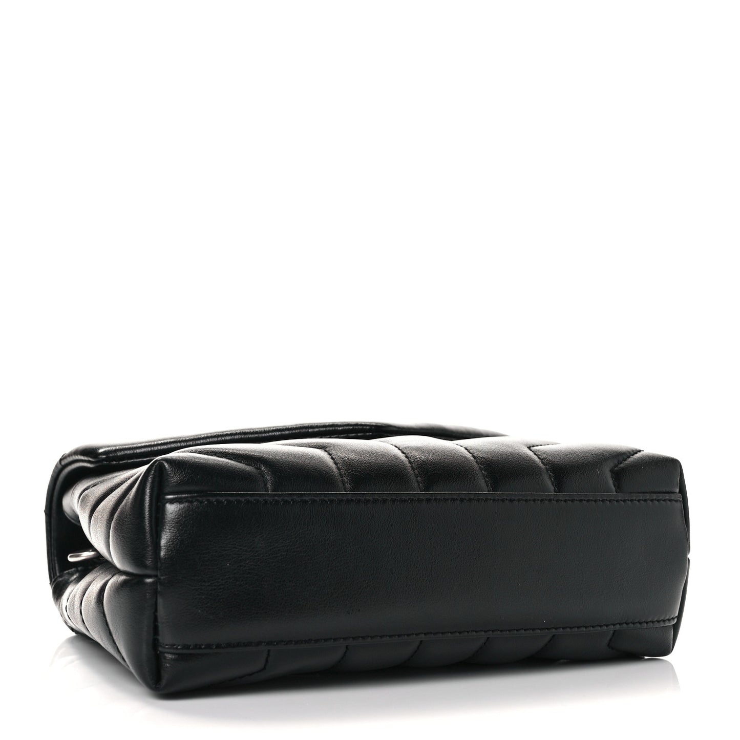 Calfskin Y Quilted Monogram Toy Loulou Crossbody Bag Black