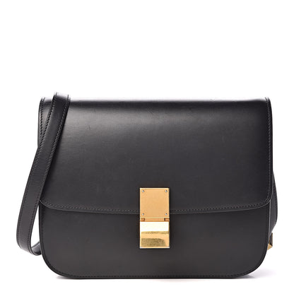 Celine Box Calfskin Medium Classic Box Flap Bag Black 1 of 13