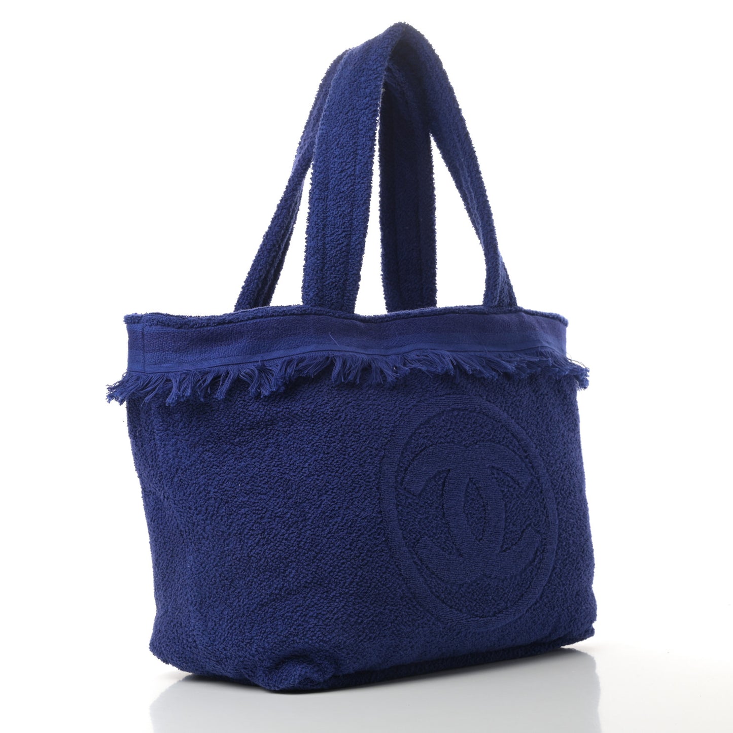 Terry Cotton CC Beach Tote Towel Set Blue