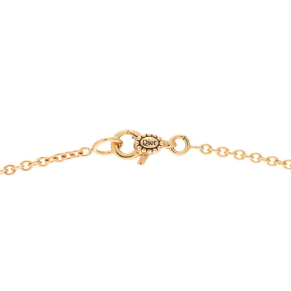 Christian Dior 18K Yellow Gold Diamond Mother of Pearl Rose Des Vents Medallion Necklace 4 of 7