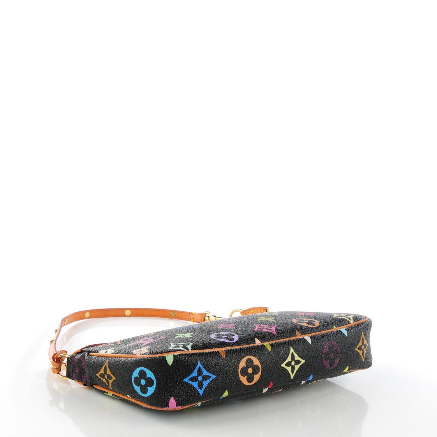 Louis Vuitton Monogram Multicolor Pochette Accessories Black 4 of 9