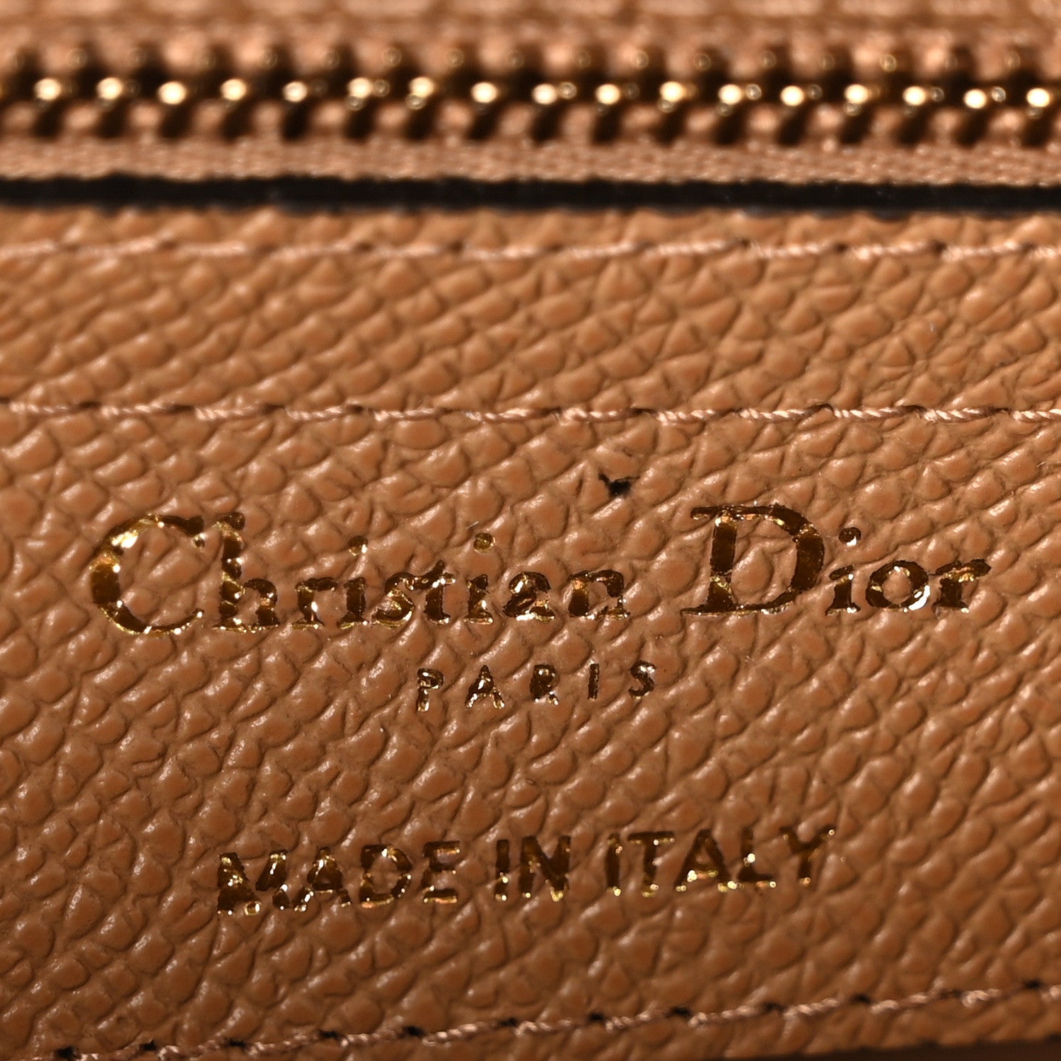 Christian Dior Grained Calfskin Saddle Bag Light Brown 6 of 11