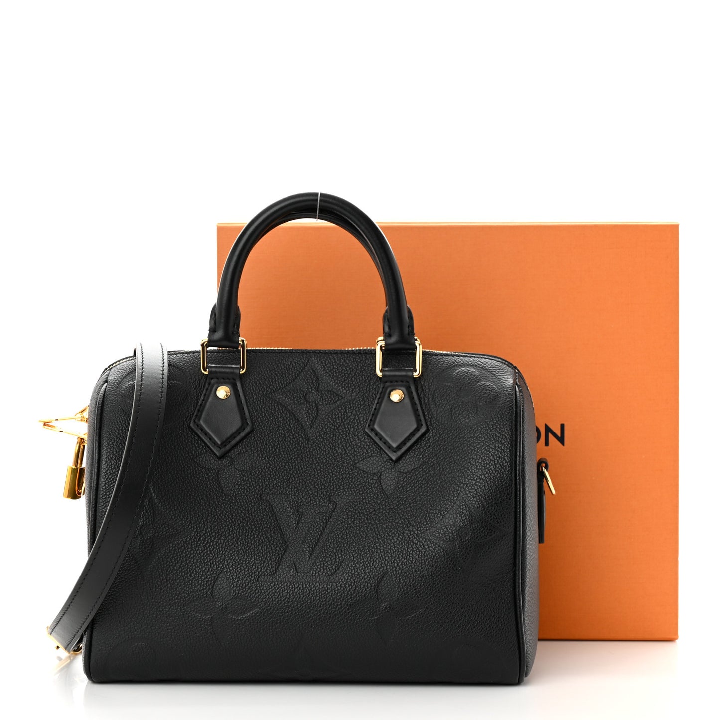 Empreinte Monogram Giant Speedy Bandouliere 25 Black