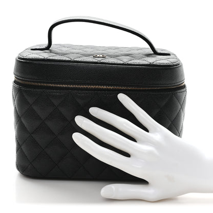 Chanel Caviar Quilted Large Vanity Pouch Black 2 of 7