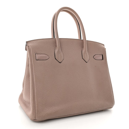 Hermes Taurillon Clemence Birkin 30 Glycine 3 of 13