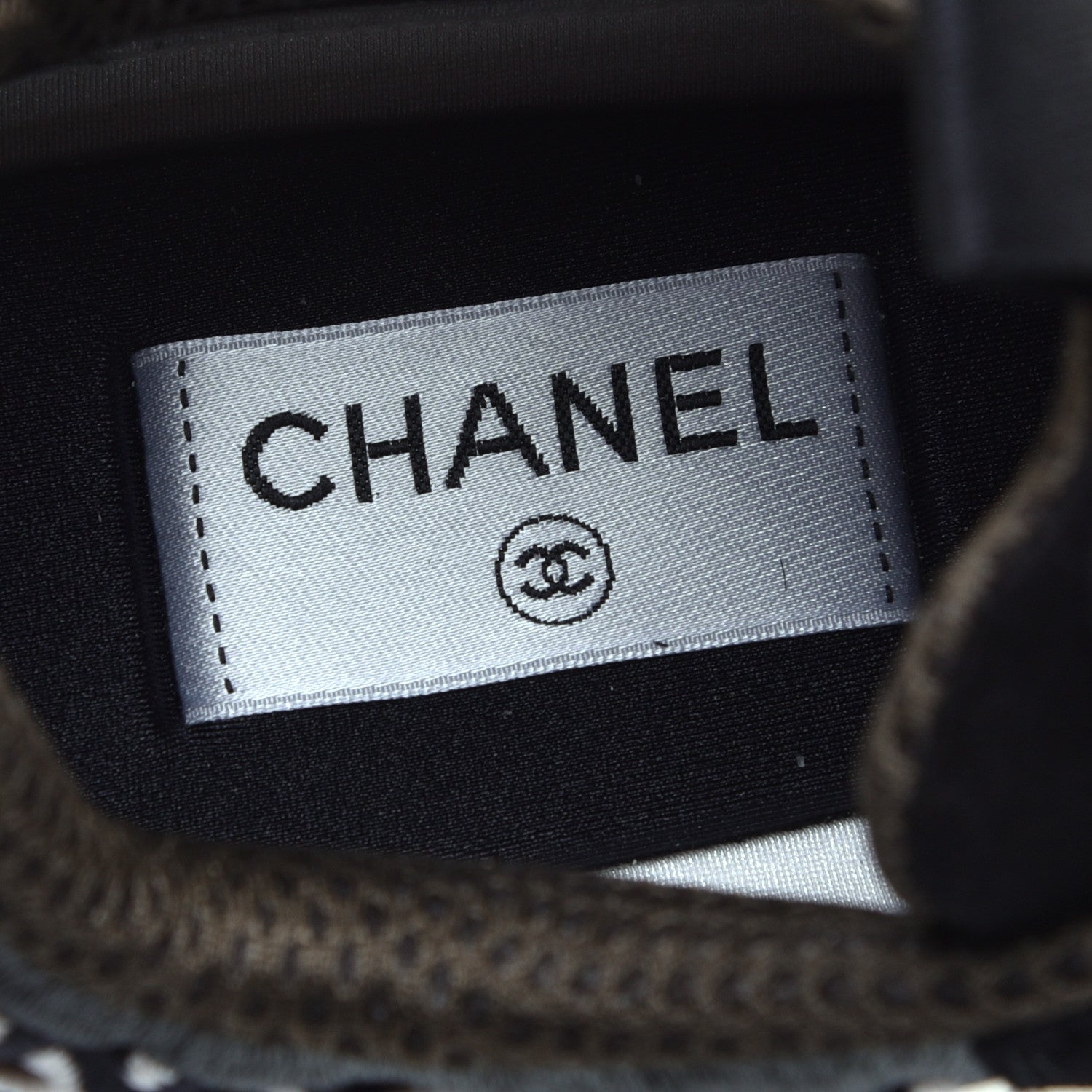 Chanel Suede Calfskin Embroidered CC Sneakers 41 Black 7 of 9