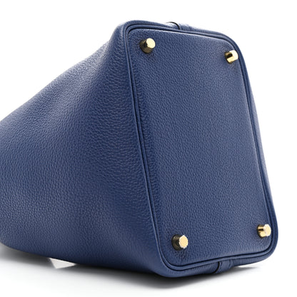 Hermes Taurillon Maurice Picotin Lock 18 Bleu Saphir 9 of 12