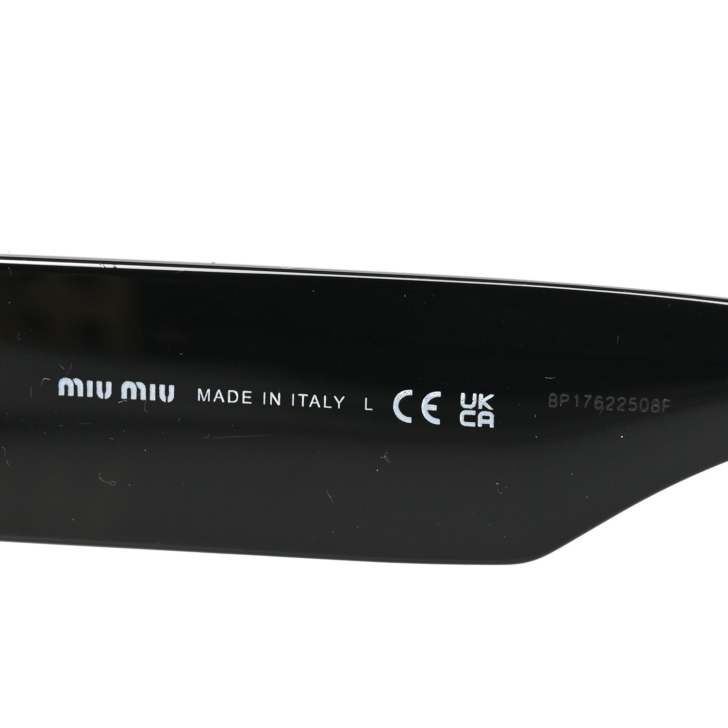 Miu Miu Acetate Oval Glimpse Sunglasses SMU11W Black 5 of 7