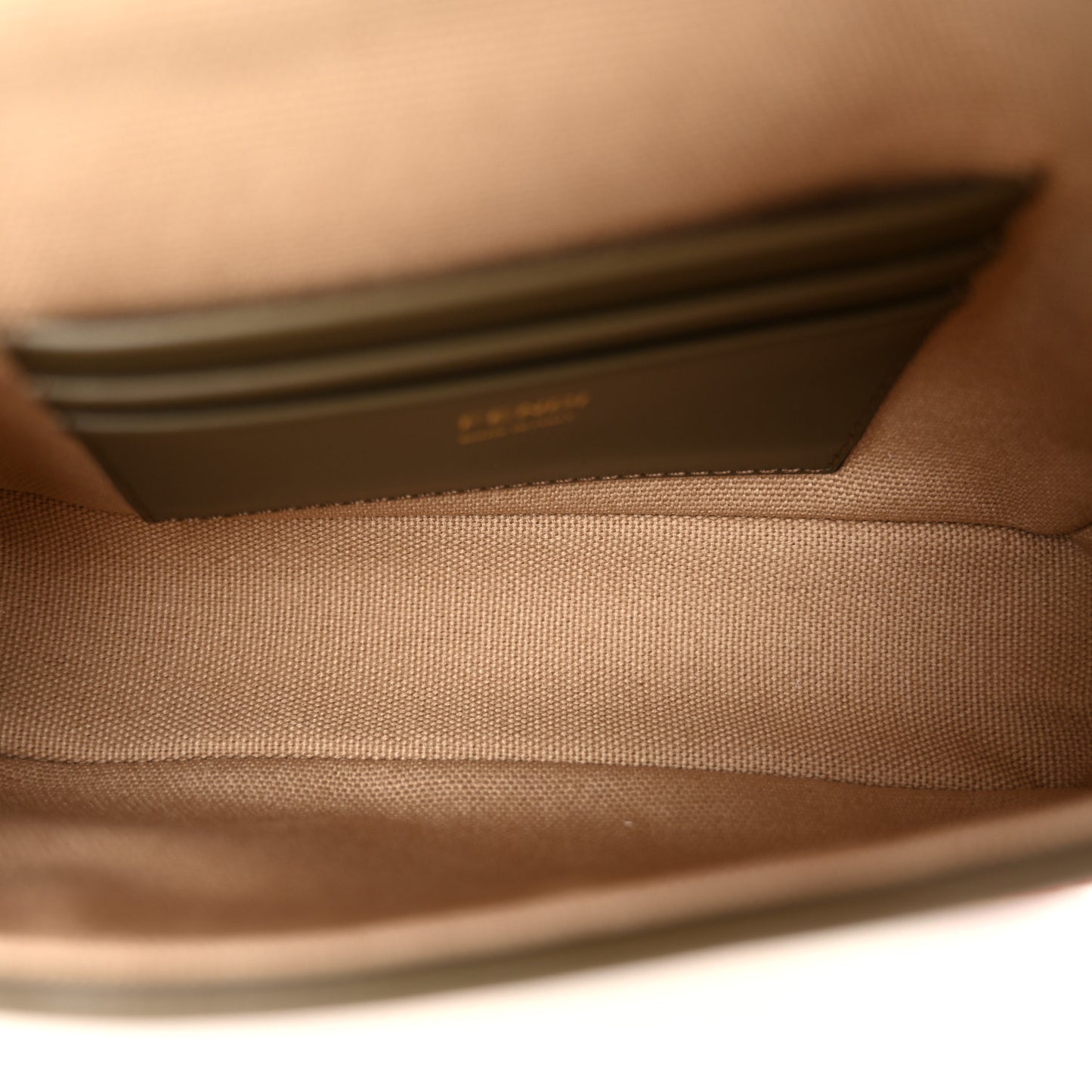 Canvas Vitello King Seta FF Embroidered Mini Baguette Multicolor