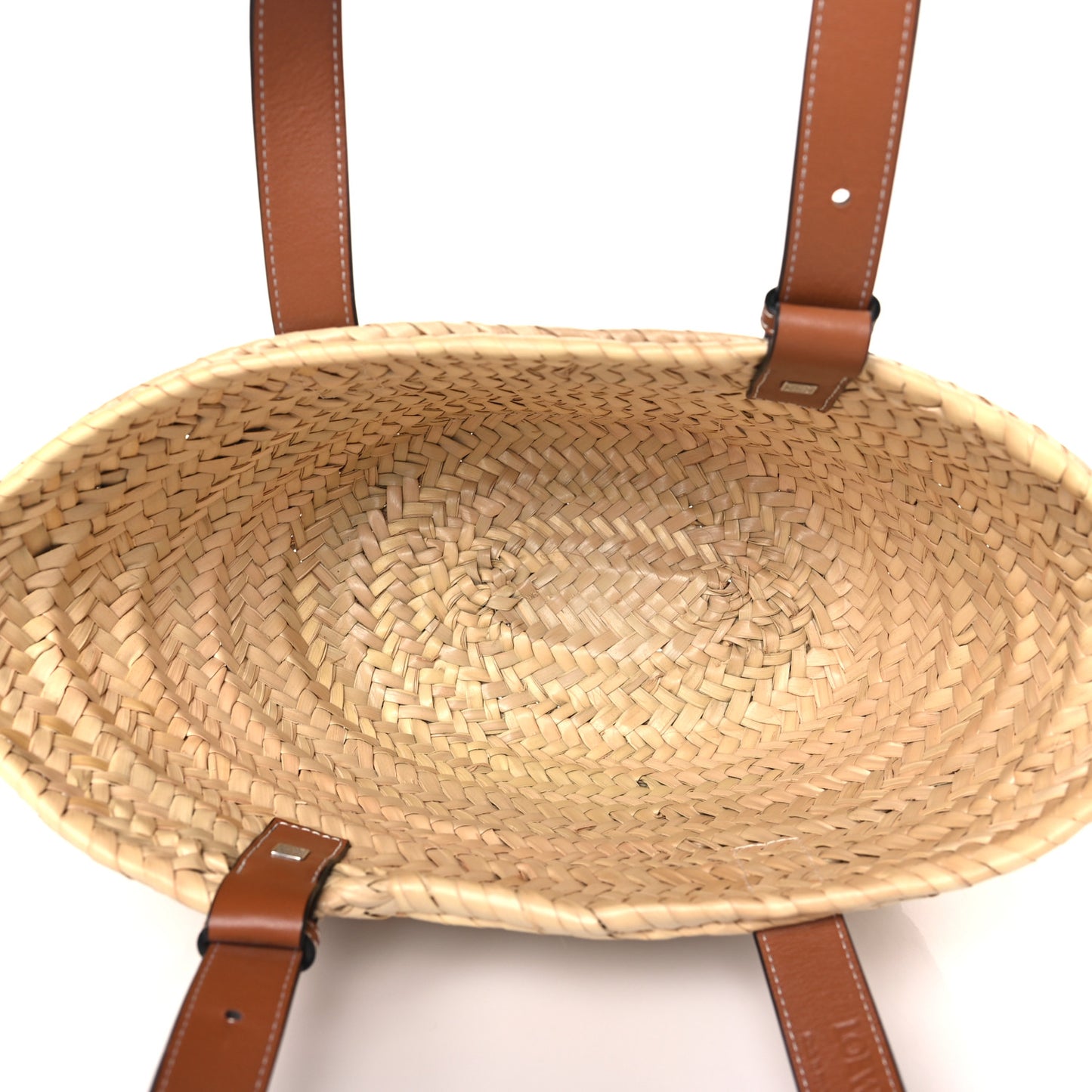 Raffia Small Basket Tote Bag Natural Tan