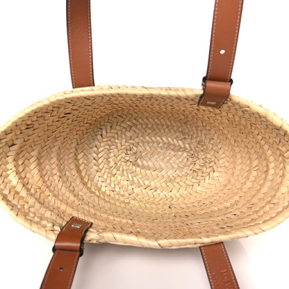 Loewe Raffia Small Basket Tote Bag Natural Tan 5 of 9