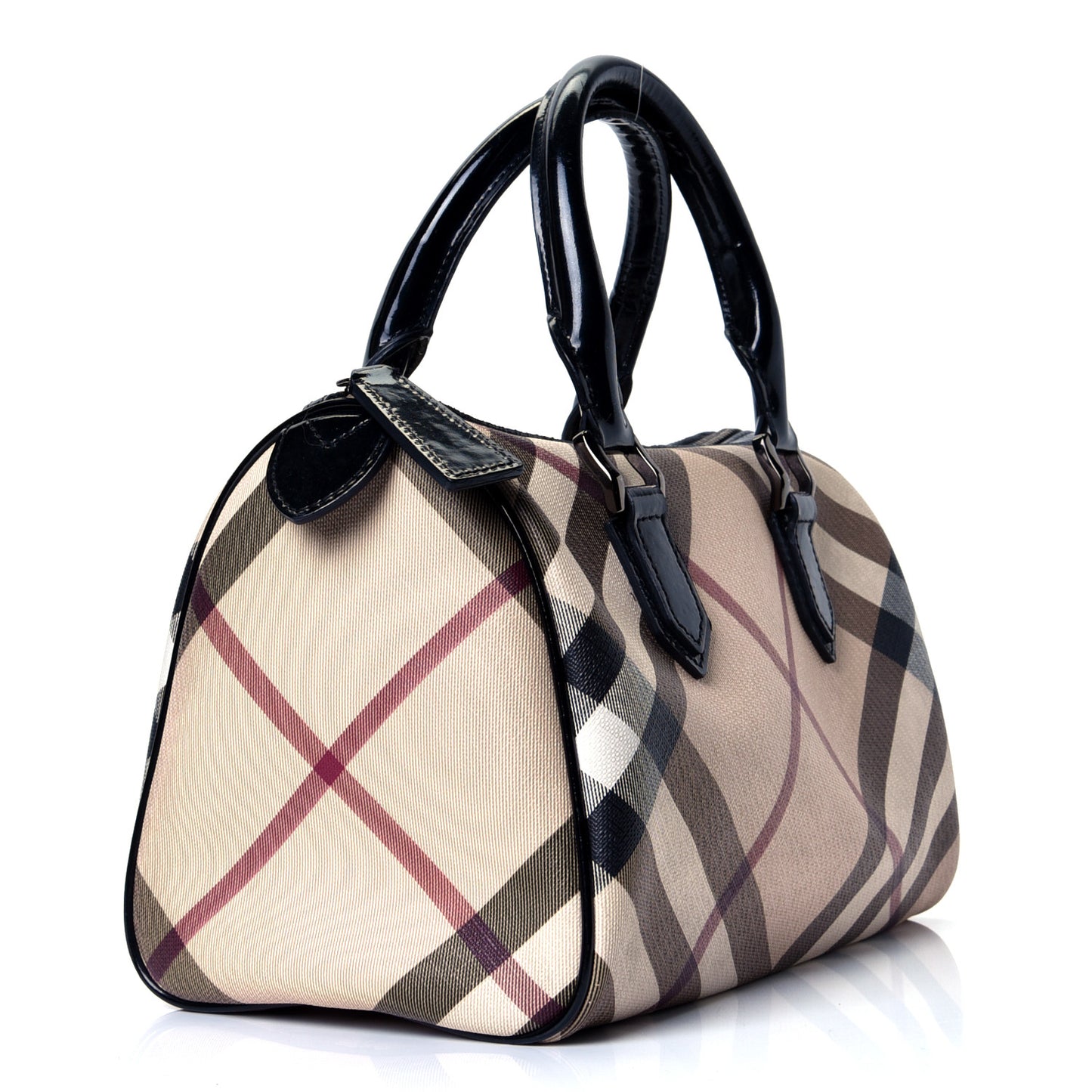 Nova Check Small Chester Bowling Bag Black