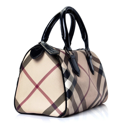Burberry Nova Check Small Chester Bowling Bag Black 2 of 4