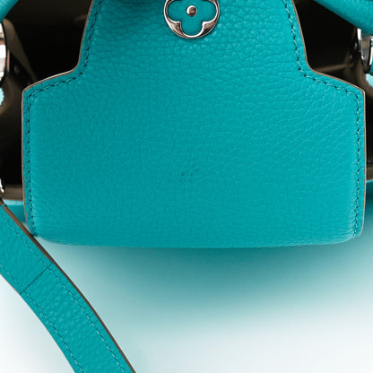 Louis Vuitton Taurillon Capucines BB Turquoise 10 of 14