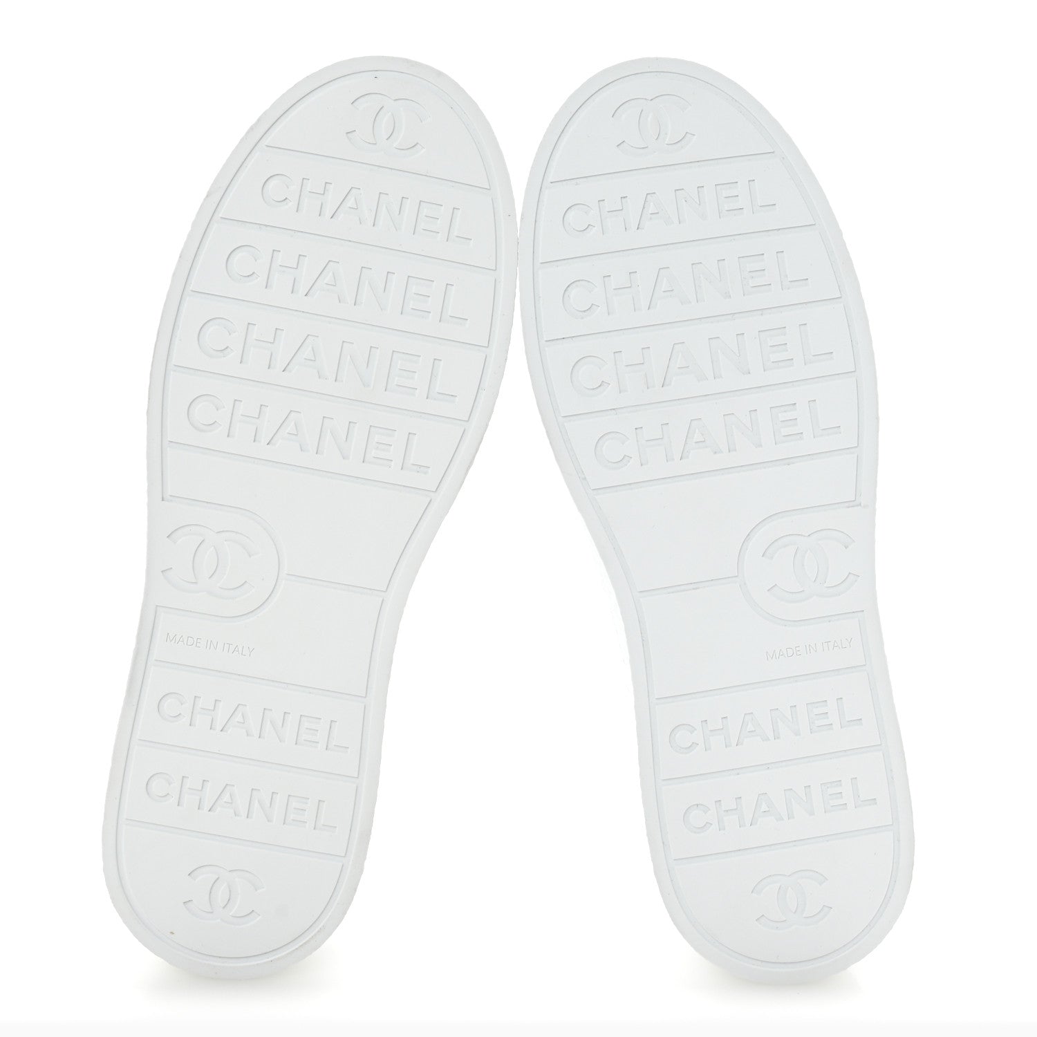 Chanel Crumpled Lambskin Patent Cap Toe CC Stitched Sneakers 41 White Black 6 of 10